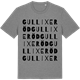 Mid Heather Gray t-shirt med Gullixeröd ordlek t-shirt