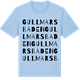 Blue Soul t-shirt med Gullmarsbaden ordlek t-shirt