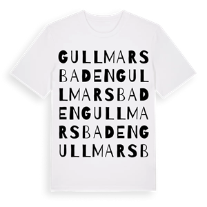 Gullmarsbaden ordlek t-shirt – ekologisk bomull t-shirt från Pinshirt