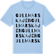 Blue Soul t-shirt med Gullmarskajen ordlek t-shirt