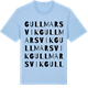Blue Soul t-shirt med Gullmarsvik ordlek t-shirt