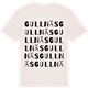 Vintage White t-shirt med Gullnäs ordlek t-shirt