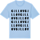 Blue Soul t-shirt med Gullov ordlek t-shirt