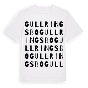 Gullringsbo ordlek t-shirt – ekologisk bomull t-shirt från Pinshirt