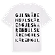 Gulskären ordlek t-shirt