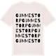 Vintage White t-shirt med Gummestorp ordlek t-shirt