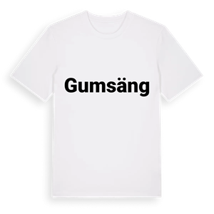 Gumsäng fetstil t-shirt – ekologisk bomull t-shirt från Pinshirt