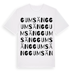 Gumsäng ordlek t-shirt – ekologisk bomull t-shirt från Pinshirt