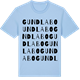 Blue Soul t-shirt med Gundlabo ordlek t-shirt