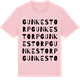 Pink Cotton t-shirt med Gunkestorp ordlek t-shirt