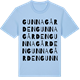 Blue Soul t-shirt med Gunnagården ordlek t-shirt