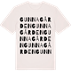 Vintage White t-shirt med Gunnagården ordlek t-shirt