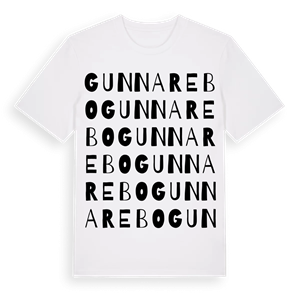 Gunnarebo ordlek t-shirt – ekologisk bomull t-shirt från Pinshirt