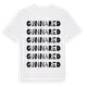 White t-shirt med Gunnared ordlek t-shirt