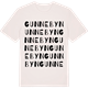 Vintage White t-shirt med Gunnebyn ordlek t-shirt