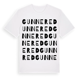 Gunnered ordlek t-shirt – ekologisk bomull t-shirt från Pinshirt