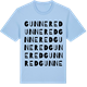 Blue Soul t-shirt med Gunnered ordlek t-shirt