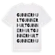 White t-shirt med Gunnerhult ordlek t-shirt