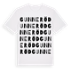 White t-shirt med Gunneröd ordlek t-shirt