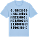Blue Soul t-shirt med Gunneröd ordlek t-shirt