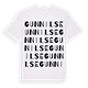 White t-shirt med Gunnilse ordlek t-shirt