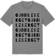 Mid Heather Gray t-shirt med Gunnleberget ordlek t-shirt