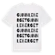White t-shirt med Gunnleberget ordlek t-shirt