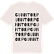 Vintage White t-shirt med Gunntorp ordlek t-shirt