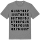 Mid Heather Gray t-shirt med Gunntorp ordlek t-shirt