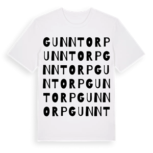 Gunntorp ordlek t-shirt – ekologisk bomull t-shirt från Pinshirt