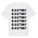 White t-shirt med Gunntorp ordlek t-shirt