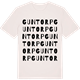 Vintage White t-shirt med Guntorp ordlek t-shirt