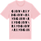 Pink Cotton t-shirt med Gunvarbyn ordlek t-shirt