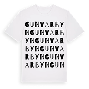 Gunvarbyn ordlek t-shirt – ekologisk bomull t-shirt från Pinshirt