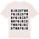 Vintage White t-shirt med Gurentorp ordlek t-shirt