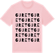 Pink Cotton t-shirt med Guret ordlek t-shirt