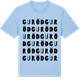 Blue Soul t-shirt med Guröd ordlek t-shirt