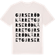 Vintage White t-shirt med Gurserödkärret ordlek t-shirt