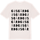 Vintage White t-shirt med Gusgård ordlek t-shirt