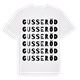 Gusseröd ordlek t-shirt