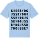 Blue Soul t-shirt med Gussryd ordlek t-shirt