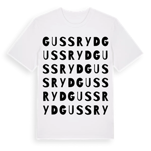 Gussryd ordlek t-shirt – ekologisk bomull t-shirt från Pinshirt