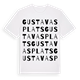 Gustavas plats ordlek t-shirt