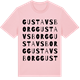 Pink Cotton t-shirt med Gustavsborg ordlek t-shirt