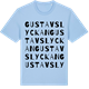 Blue Soul t-shirt med Gustavslyckan ordlek t-shirt