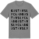Mid Heather Gray t-shirt med Gustavslyckan ordlek t-shirt
