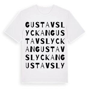 Gustavslyckan ordlek t-shirt – ekologisk bomull t-shirt från Pinshirt