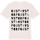 Vintage White t-shirt med Gustavstorp ordlek t-shirt