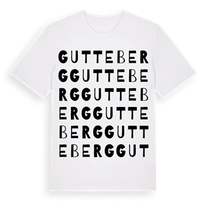 Gutteberg ordlek t-shirt – ekologisk bomull t-shirt från Pinshirt