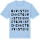 Blue Soul t-shirt med Guvastehemmet ordlek t-shirt
